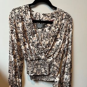 Anthropologie Tie front blouse